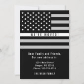EMS Thin White Line - Amerikanische Flagge bewegen Ankündigung (Vorderseite)