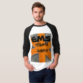 EMS-Trauma-Junkie, Orange und Grafit T-Shirt (Vorne ganz)