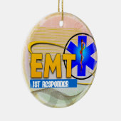EMT 1. BEANTWORTER-WEIHNACHTSverzierung Keramikornament (Rechts)