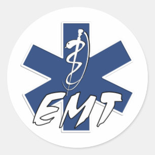 EMT Active Star of Life Runder Aufkleber