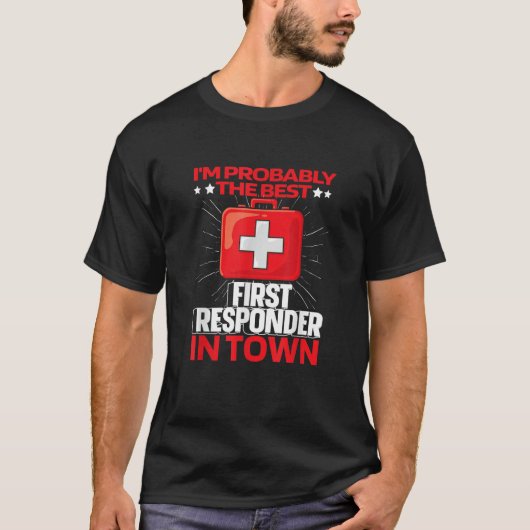 EMT Aid Kit Ems Ambulance Police Paramedic Erste T-Shirt (Vorderseite)