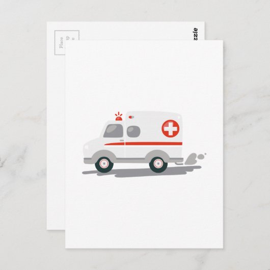 EMT Ambulance Postkarte (Vorne/Hinten)