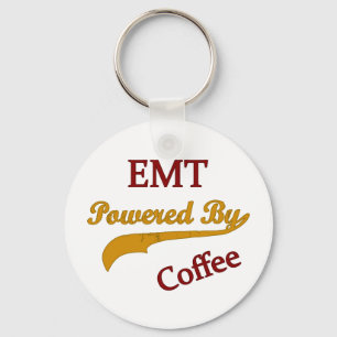 EMT angetrieben durch Kaffee Schlüsselanhänger