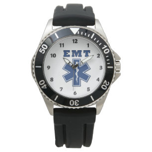 EMT blauer Stern des Lebens Armbanduhr