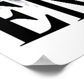 EMT Caduceus Blue Poster (Ecke)