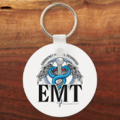 EMT Caduceus Blue Schlüsselanhänger (Vorderseite)