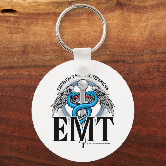 EMT Caduceus Blue Schlüsselanhänger (Vorderseite)