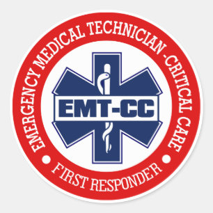 EMT-CC (Notmedizinische Technologie - kritische Runder Aufkleber