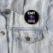 Emt Coffee - Funny Emt Halloween Button (Beispiel)