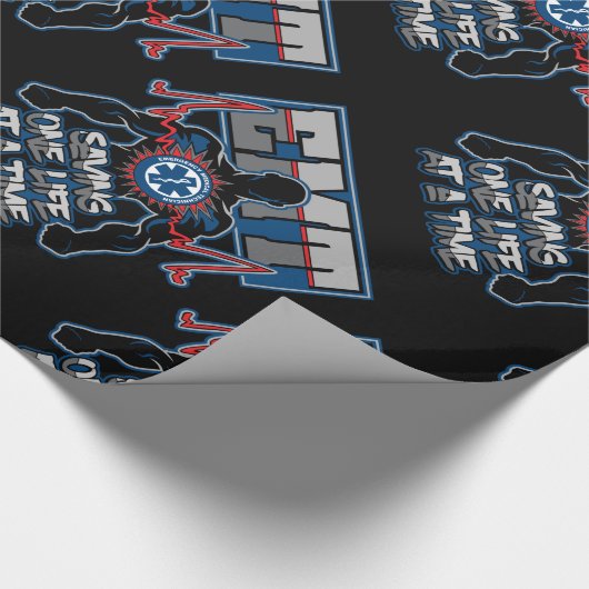 EMT, das auf einmal ein Live rettet Geschenkpapier (Ecke)