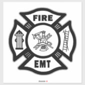 EMT-Decks für Feuerwehrleute Aufkleber (Blatt)