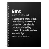 EMT Definition Funny EMS Medizinische Notfalltechn Notizblock (Vorderseite)
