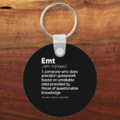 EMT Definition Funny EMS Medizinische Notfalltechn Schlüsselanhänger (Vorderseite)