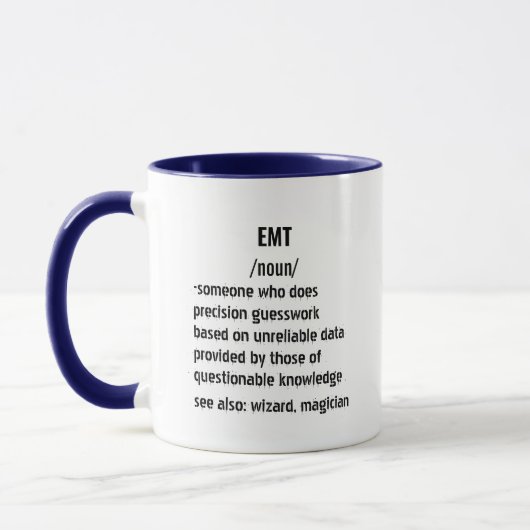 EMT Definition Gesundheitsnotfall EMTs Medical Tasse (Links)