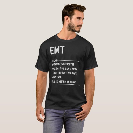 Emt Definition Shirts Funny Job Title (Vorne ganz)
