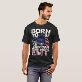 EMT Distressed American USA Flag For EMTs T-Shirt (Vorne ganz)