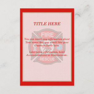 EMT-Einsteckkarte für Feuerwehrleute Begleitkarte