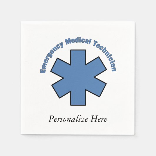 EMT Emergency Med Tech Serviette (Vorderseite)