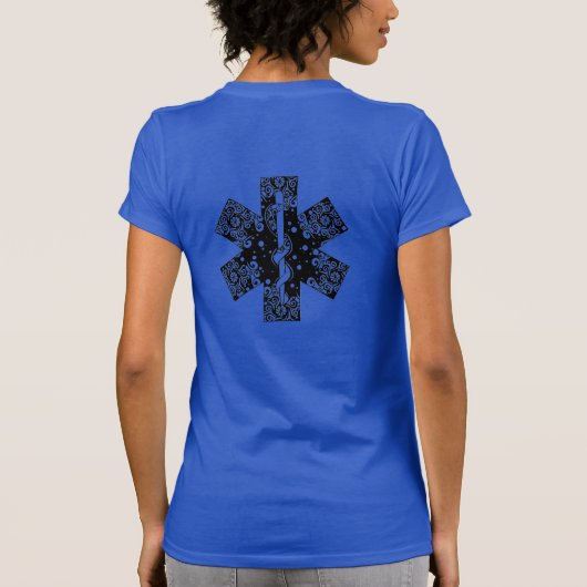 EMT EMS MEDICAL STAR OF LIFE T-Shirt (Rückseite)