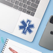 EMT EMS Paramedic First Responder Aufkleber (Laptop mit iPhone)
