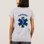 EMT EMS Sanitäter-Blau T-Shirt (Rückseite)