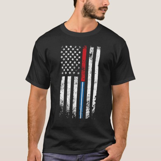 Emt Firefighter Ems US Flag Firefighter Emt Appeci T-Shirt (Vorderseite)