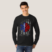 EMT Firefighter EMT American Flag Geschenk T-Shirt (Vorne ganz)