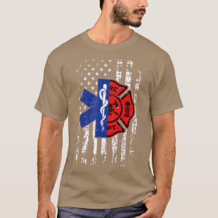 EMT Firefighter Shirt Feuerwehrmann EMT American F