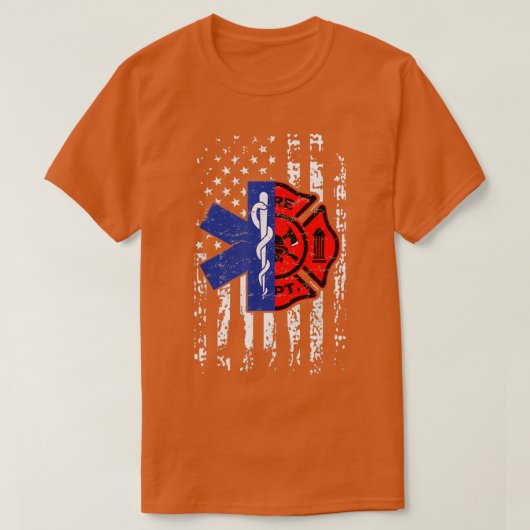 EMT Firefighter Shirt Feuerwehrmann EMT American F (Design vorne)