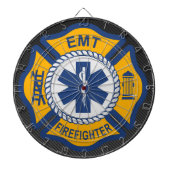 EMT Firefighter Wasserflasche aus Edelstahl Dartscheibe (vorne)