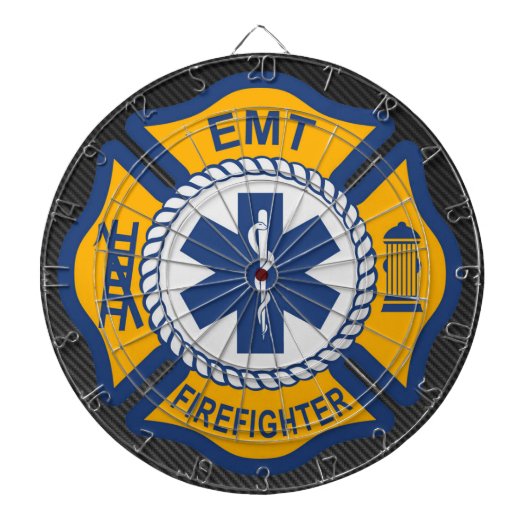 EMT Firefighter Wasserflasche aus Edelstahl Dartscheibe (vorne)