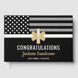 EMT First Responder dünne weiße Linie EMS Ruhestan Gästebuch