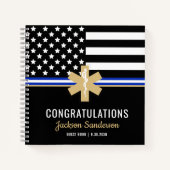 EMT First Responder Flag EMS Retirement Guest Book Notizblock (Vorderseite)