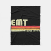 Emt Funny Job Title Profession Birthday Worker Ide Fleecedecke (Vorderseite)