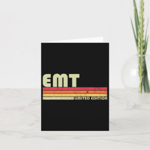 Emt Funny Job Title Profession Birthday Worker Ide Karte