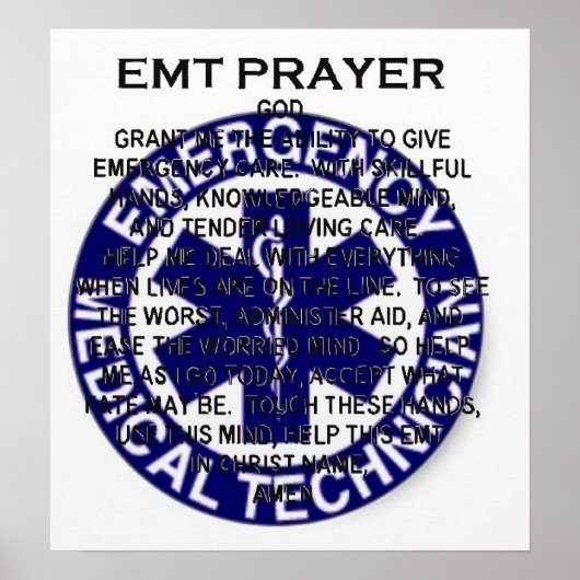 EMT-Gebet Poster (Vorne)