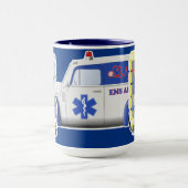 EMT Gnome mit Little EMS Truck Tasse (Zentrum)
