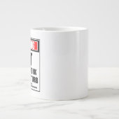 EMT hart am Arbeitsplatz warnen stört nicht Jumbo-Tasse (Vorderseite)