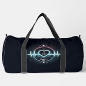 EMT Heartbeat Glowing Medical Design Duffle Bag (Vorderseite)