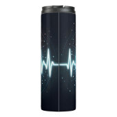 EMT Heartbeat Glowing Medical Design Thermosbecher (Rückseite)