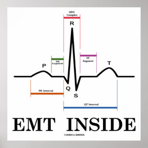 EMT Innere (Kurve-Rhythmus-Elektrokardiogramm) Poster