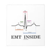 EMT Inside (Sinusrhythmus-Elektrokardiogramm) Notizblock (Vorderseite)