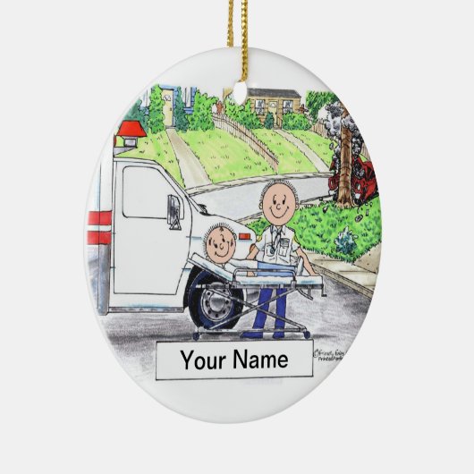 EMT - Mann Keramik Ornament (Rechts)