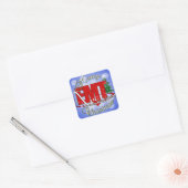EMT Medizinischer Notfalltechniker CHRISTMAS Quadratischer Aufkleber (Umschlag)