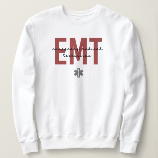 EMT Medizinischer Notfalltechniker Sweatshirt (Design vorne)