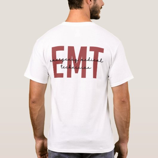 EMT Medizinischer Notfalltechniker T-Shirt (Rückseite)