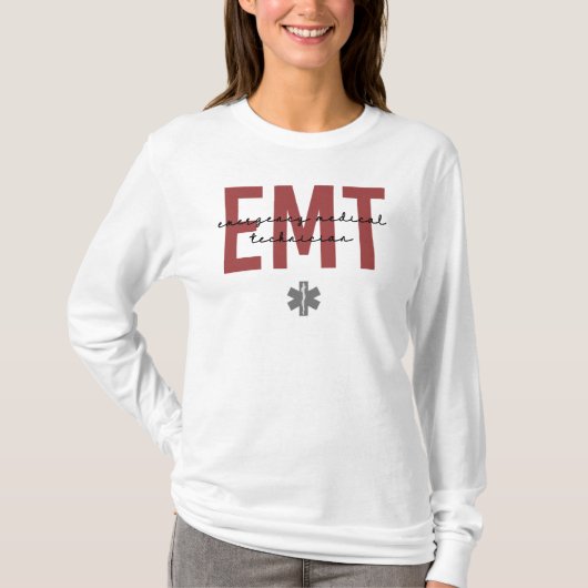 EMT Medizinischer Notfalltechniker T-Shirt (Vorderseite)