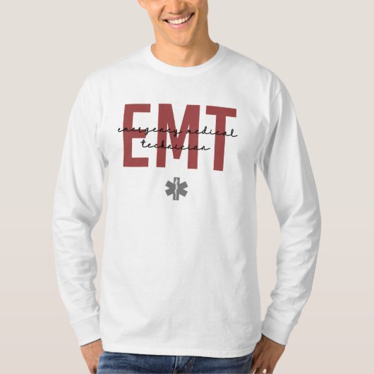 EMT Medizinischer Notfalltechniker T-Shirt (Vorderseite)