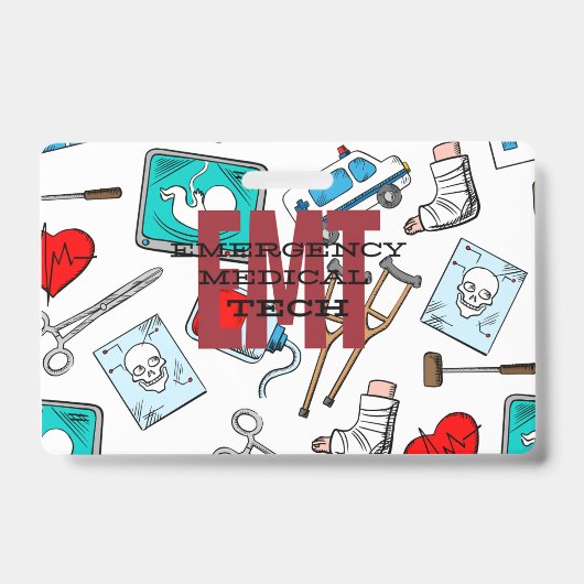 EMT Name Abzeichen Ausweis (Vorderseite)