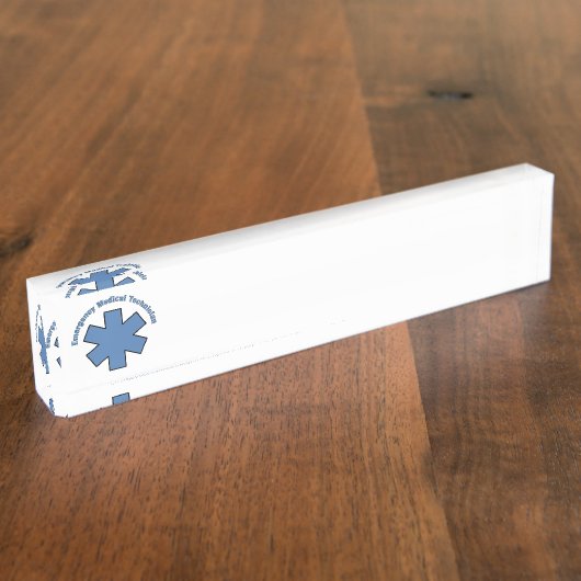 EMT Notmedizinischer Techniker Namensplakette (Seite)